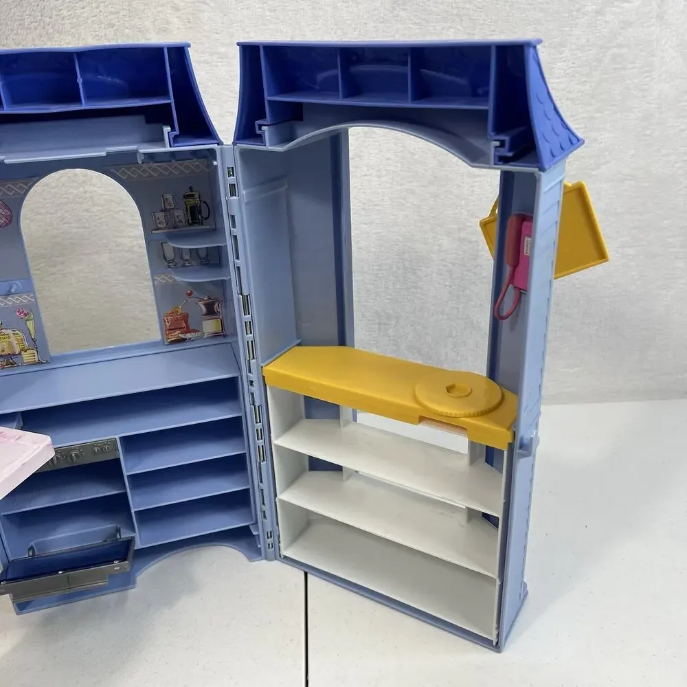 Vintage Barbie Doll Bake Shop Cafe Playset‎ Patio Table Chairs Accessories